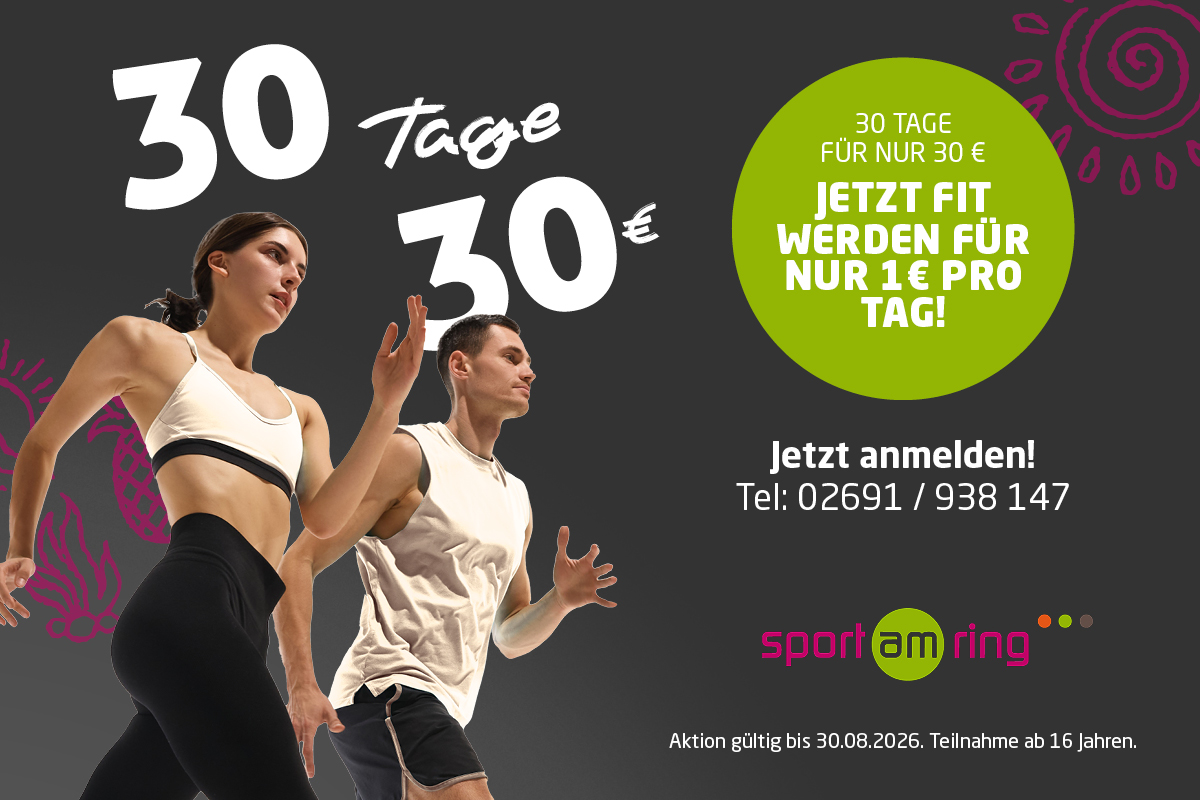 Sport am Ring - 30 Tage 30 Euro